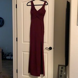 Maroon/wine prom dress size xs
